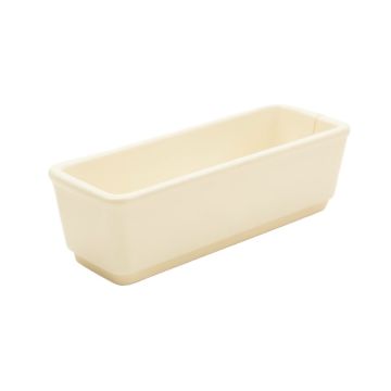 Meadow Crest Empty Railing Planter With Integral Brackets - Ivory