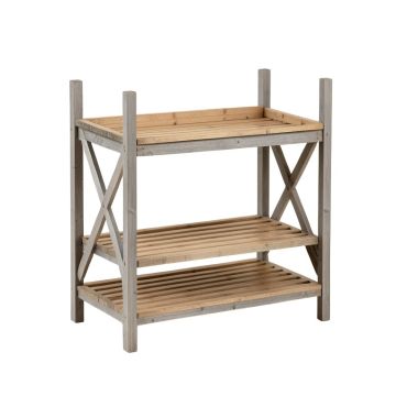 Birch Branch Empty Seed-Starting Shelving Unit Without Lights - Gray