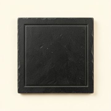 Olive Bend Uninstalled Square Decorative Tile - Black (synthetic illustration; no displayed measurements)