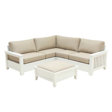 Abhinandan 96 '' Wide Corner Sectional With Ottoman