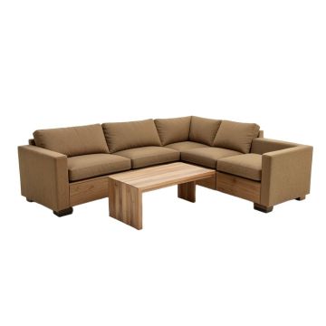 Marti Hickory Modern 2 Piece Living Room Set