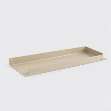 Rowan Crest Empty Under-Desk Cable Tray - Beige (synthetic illustration; no displayed measurements)