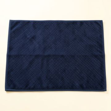 Brook Bend Bath Mat - Navy (synthetic illustration; no displayed measurements)