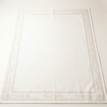 Birch Branch Rectangular Area Rug - White (synthetic illustration; no displayed measurements)