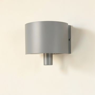 Elm Bluff Wall Sconce Mounted On A Plain Wall - Gray (synthetic illustration; no displayed measurements)