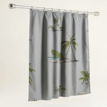 71 '' X71 '' 4Pcs Shower Curtain Sets Beach Theme Shower Curtains (synthetic illustration; no displayed measurements)