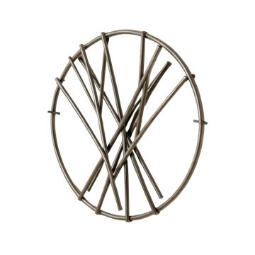 Abstract Iron Sticks Round Wall Décor
