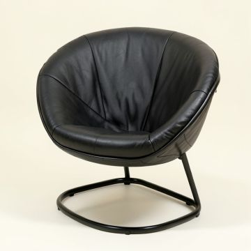 Cheney 30 '' Wide Cowhide Papasan Chair (synthetic illustration; no displayed measurements)