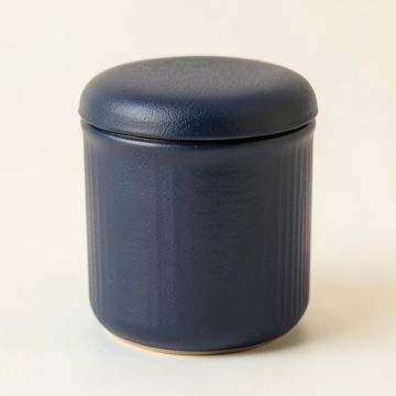 Wren Branch Storage Canister With Lid - Navy (synthetic illustration; no displayed measurements)