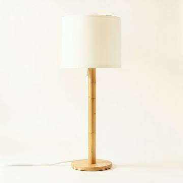 Briar Branch Floor Lamp With A Plain Fabric Shade - Ivory (synthetic illustration; no displayed measurements)