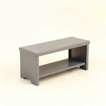 Pine Canyon Narrow Outdoor Storage Bench - Gray (synthetic illustration; no displayed measurements)