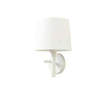 River Bluff Wall Sconce Mounted On A Plain Wall - White