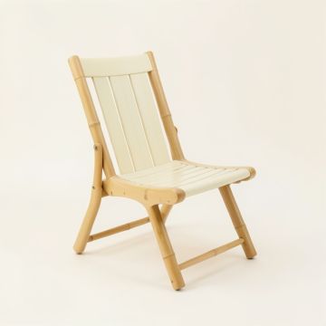 Briar Dale Folding Outdoor Chair - Cream (synthetic illustration; no displayed measurements)