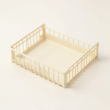 River Field Empty Under-Desk Cable Tray - Ivory (synthetic illustration; no displayed measurements)