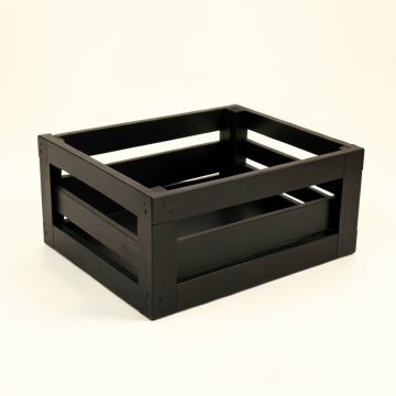 Laurel Crossing Empty Furniture-Style Pet Crate - Black (synthetic illustration; no displayed measurements)