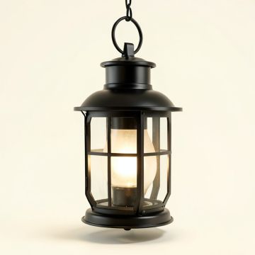 Bevin 2 -Bulb 14 '' H Outdoor Hanging Lantern (synthetic illustration; no displayed measurements)