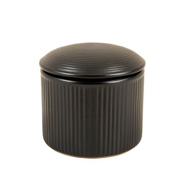 Laurel Brook Storage Canister With Lid - Black
