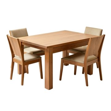 Artin 2 - Piece Rubberwood Solid Wood Dining Set
