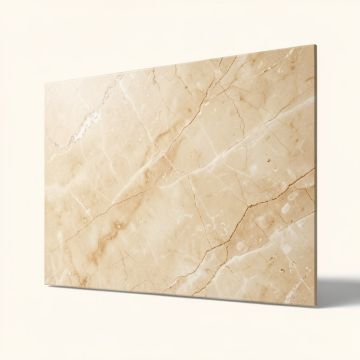 Calacata Oro Polished 4 '' X 8 '' Marble Look Wall And Floor Tile (synthetic illustration; no displayed measurements)