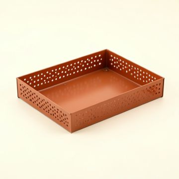 Harbor Crossing Empty Under-Desk Cable Tray - Terracotta (synthetic illustration; no displayed measurements)