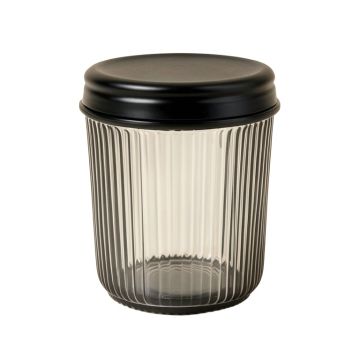 Fern Brook Storage Canister With Lid - Black