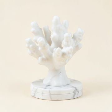 Sizer Aluminum Coral Marble Base Sculpture (synthetic illustration; no displayed measurements)
