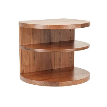 Aberdeen 3 Piece Circle Mango Wood Accent Shelf