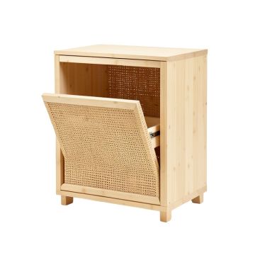 Olive Branch Freestanding Pull-Out Hamper Cabinet - Ivory