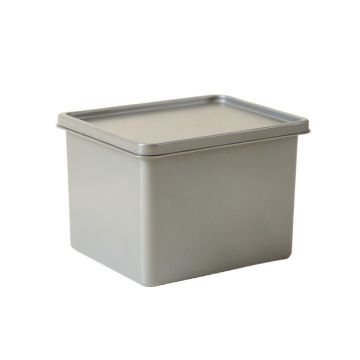 Pine Arc Closed Outdoor Storage Box - Gray