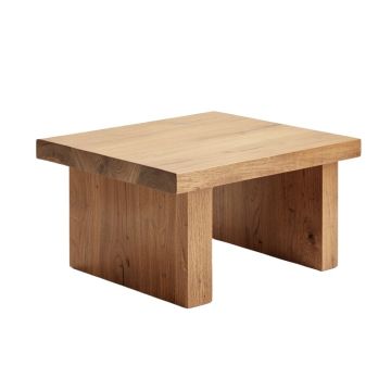 Island Fusion Solid Wood Block Coffee Table