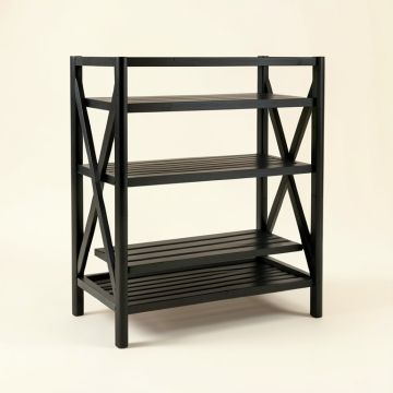 Ridge Arc Empty Seed-Starting Shelving Unit Without Lights - Black (synthetic illustration; no displayed measurements)