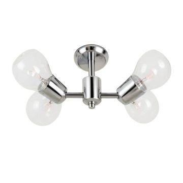 Rheaume 4-Light Dimmable Polished Chrome Vanity Light
