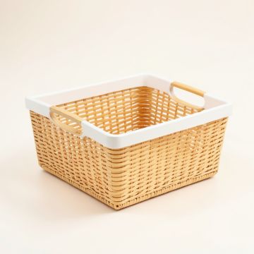 Rowan Arc Empty Storage Basket - White (synthetic illustration; no displayed measurements)