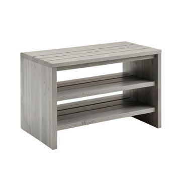 Bay Canyon Shoe Storage Bench - Gray