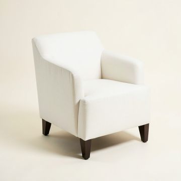 Ferndown Upholstered Side Chair In White (synthetic illustration; no displayed measurements)