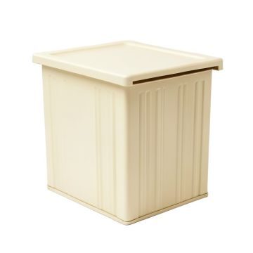 Laurel Bend Closed Outdoor Storage Box - Cream