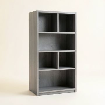 Reed Bend Freestanding Bookcase - Gray (synthetic illustration; no displayed measurements)