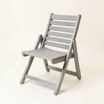 Vale Branch Folding Outdoor Chair - Gray (synthetic illustration; no displayed measurements)