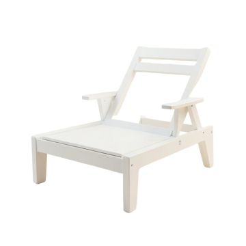 Harbor Bridge Outdoor Lounge Chair - White