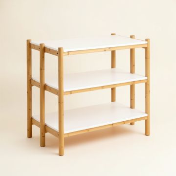 Clay Bluff Empty Countertop Canister Rack - White (synthetic illustration; no displayed measurements)