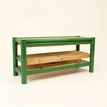 Cedar Crest Shoe Storage Bench - Green (synthetic illustration; no displayed measurements)