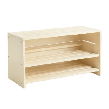 Aspen Edge Shoe Storage Bench - Cream