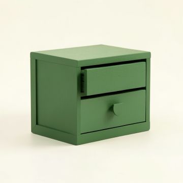 Hill Brook Small-Parts Storage Drawer Cabinet - Green (synthetic illustration; no displayed measurements)