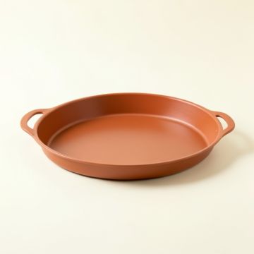 Meadow Crest Serving Tray - Terracotta (synthetic illustration; no displayed measurements)