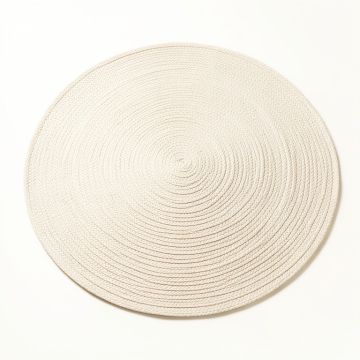 Rowan Bend Round Area Rug - Cream (synthetic illustration; no displayed measurements)