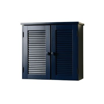 Harbor Crest Wall-Mounted Entry Cabinet - Navy (synthetic illustration; no displayed measurements)