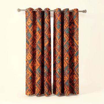 Ambesonne Grunge 2 Panel Curtain Set (synthetic illustration; no displayed measurements)