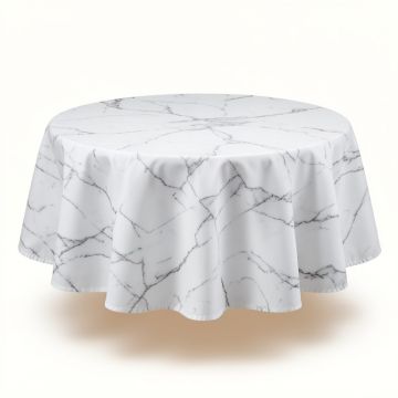 Ivy Bronx Indoor Outdoor Patio Round Fitted Vinyl Tablecloth (synthetic illustration; no displayed measurements)