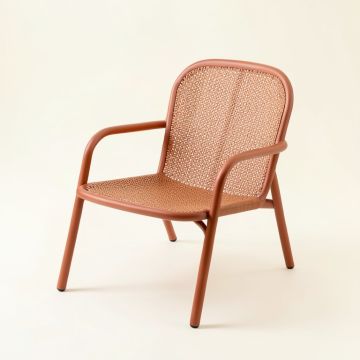 Dawn Dell Outdoor Lounge Chair - Terracotta (synthetic illustration; no displayed measurements)