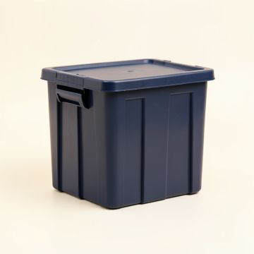 Moss Bend Closed Outdoor Storage Box - Navy (synthetic illustration; no displayed measurements)